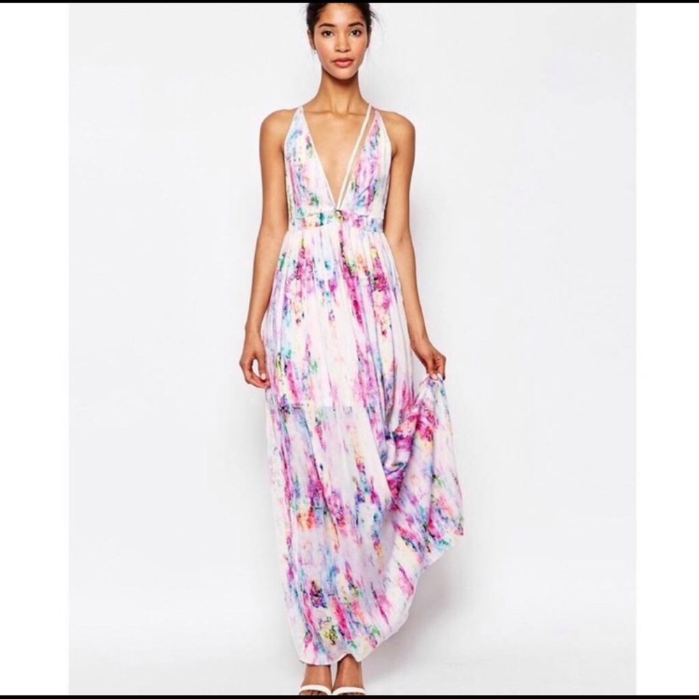 Oh My Love Maxi Dress Water Color
